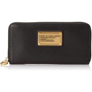 Marc by Marc Jacobs Black Zip Around Wallet